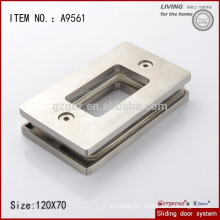 wholesale square moving glass aluminium /stainless steel door handle